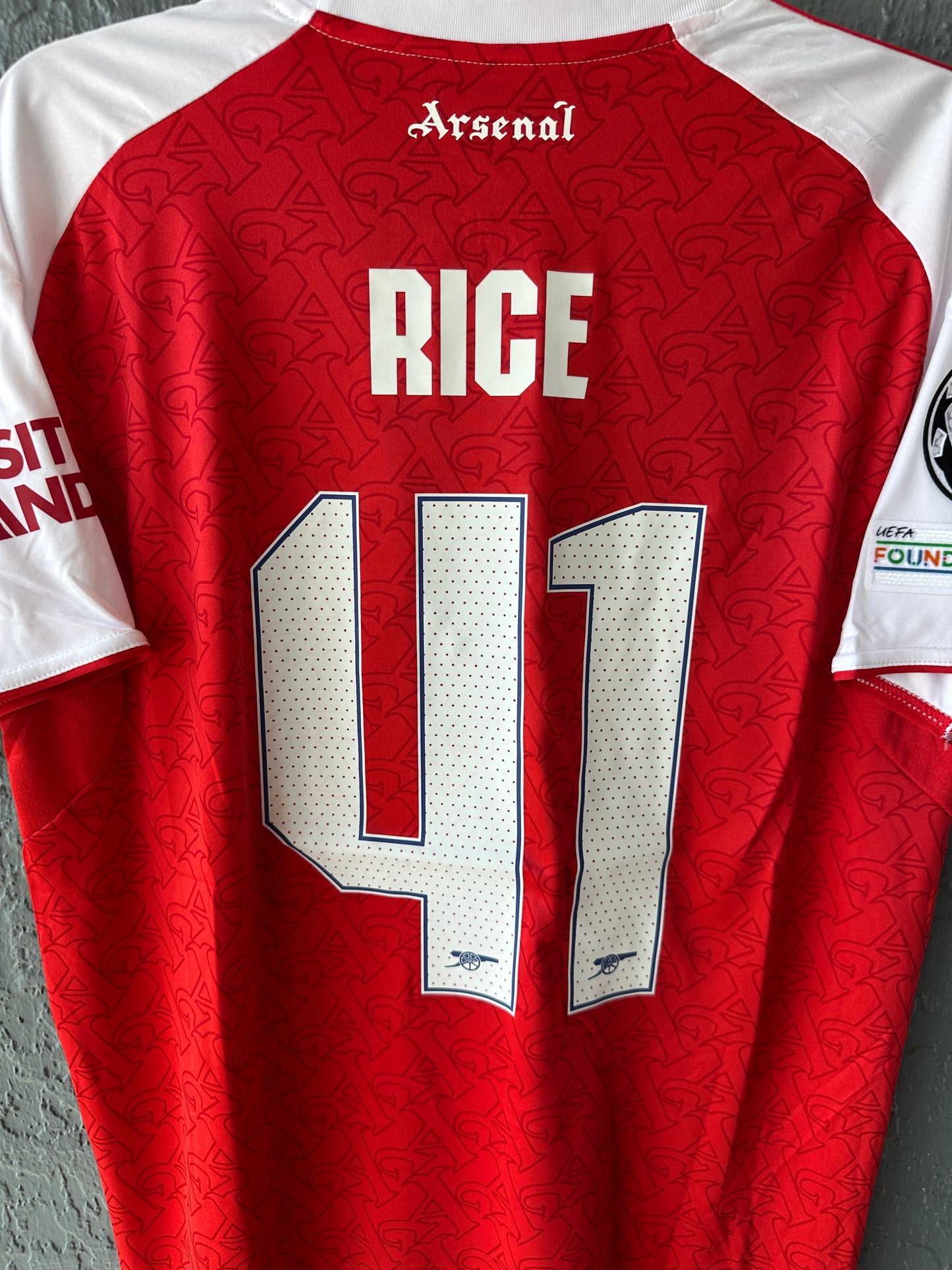 Arsenal Declan Rice Jersey 2025/2026 Home