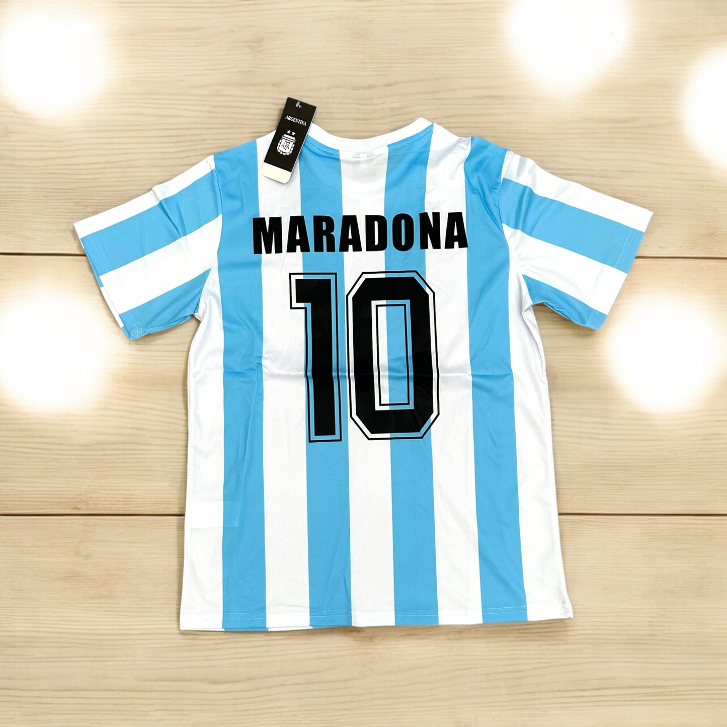 Diego Maradona Soccer Jersey Retro 1986 Home Blue size Men Shirt