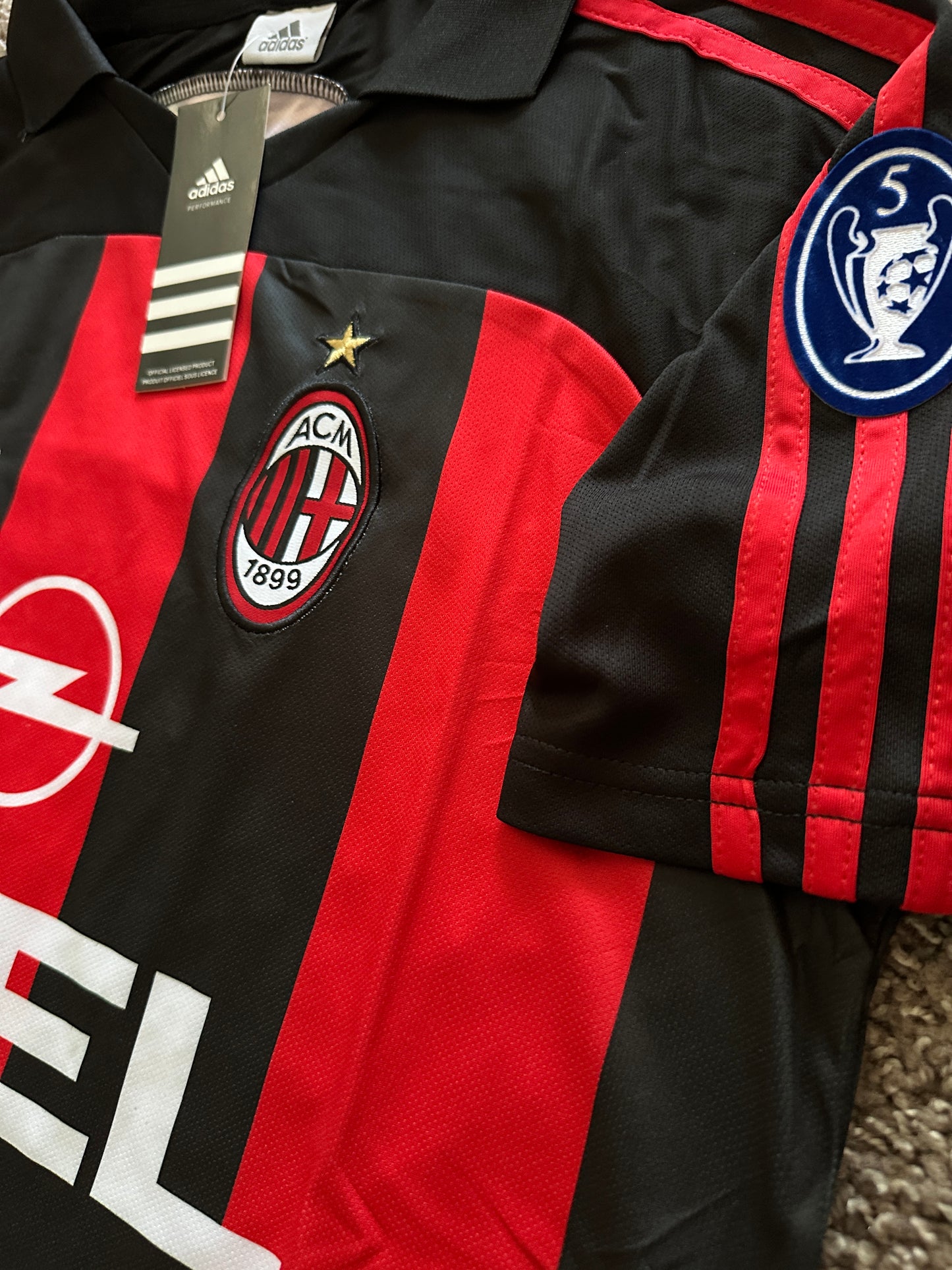 AC Milan 2000/01 Soccer Jersey Paolo Maldini Retro Men Size