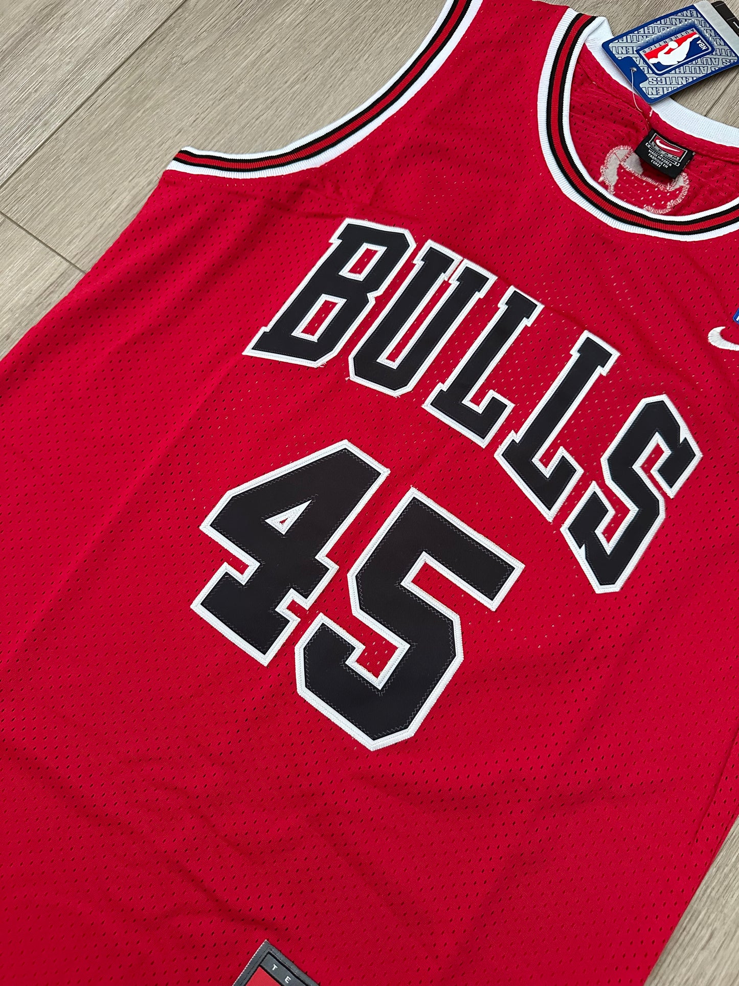 Chicago Bulls Michael Jordan #45 Basketball Jersey Red Men Size Sports