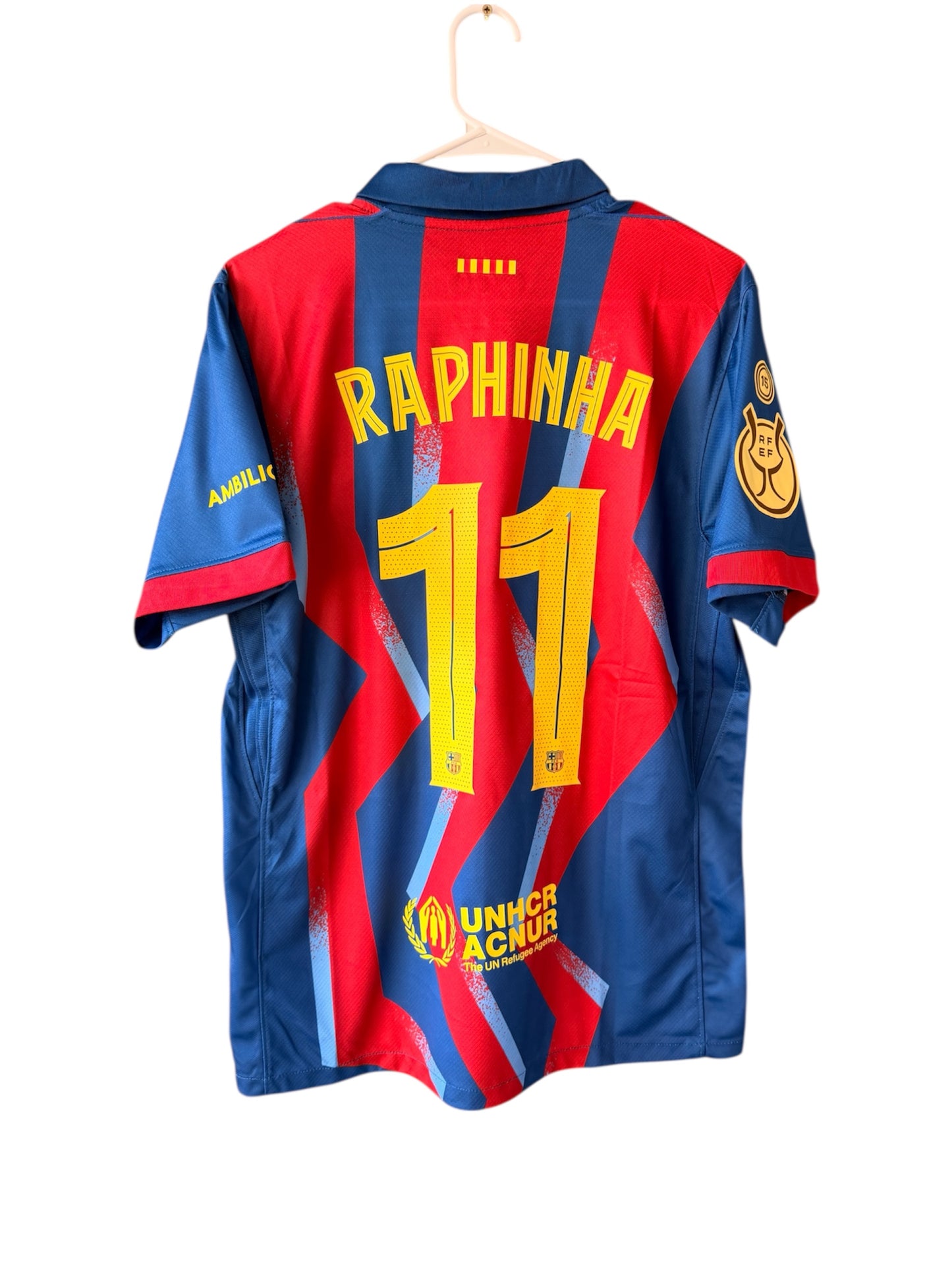 Barcelona 2026 Super Cup Final Soccer Jersey – Raphinha #11 – Men’s