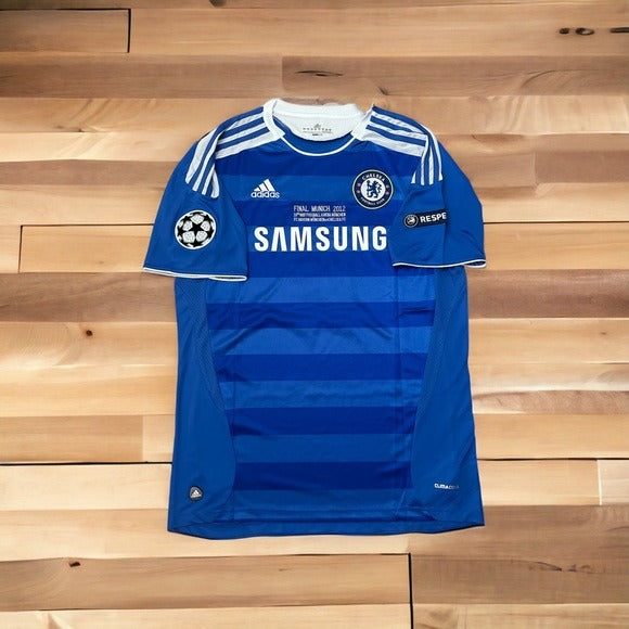 Chelsea Lampard 2012 Final’s UCL Soccer Jersey Home Blue #8 size Men Football