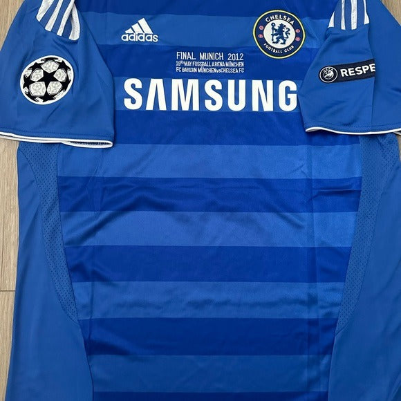 Chelsea Lampard 2012 Final’s UCL Soccer Jersey Home Blue #8 size Men Football