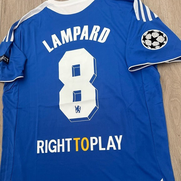 Chelsea Lampard 2012 Final’s UCL Soccer Jersey Home Blue #8 size Men Football