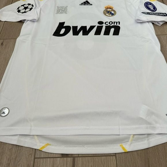 Soccer Jersey Ricardo Kaka #8 Retro 09/10 Home White Real Madrid UCL Men Size