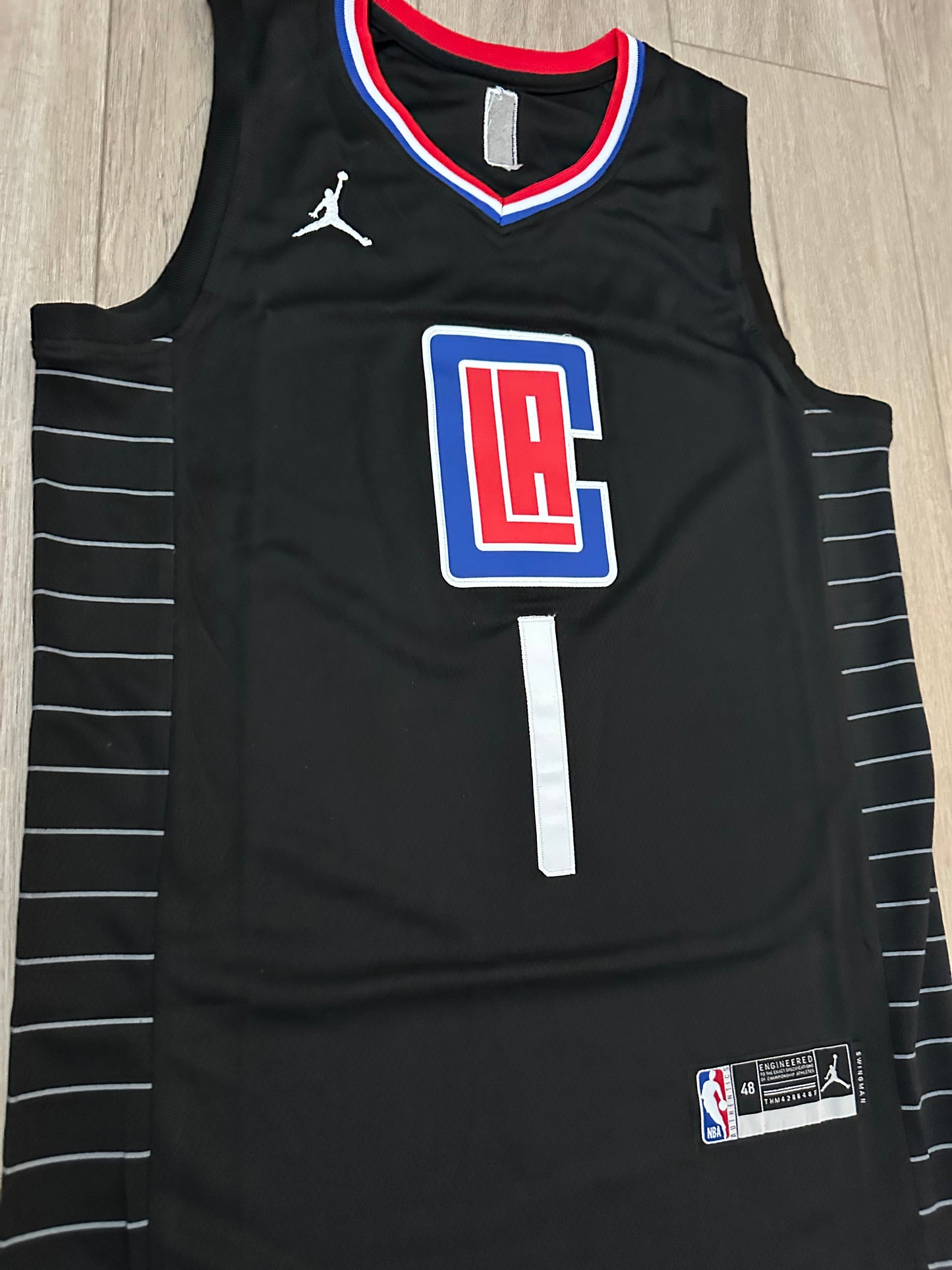 Basketball Jersey 23/24 Black Edition James Harden #1 Clippers Men’s Plus Size