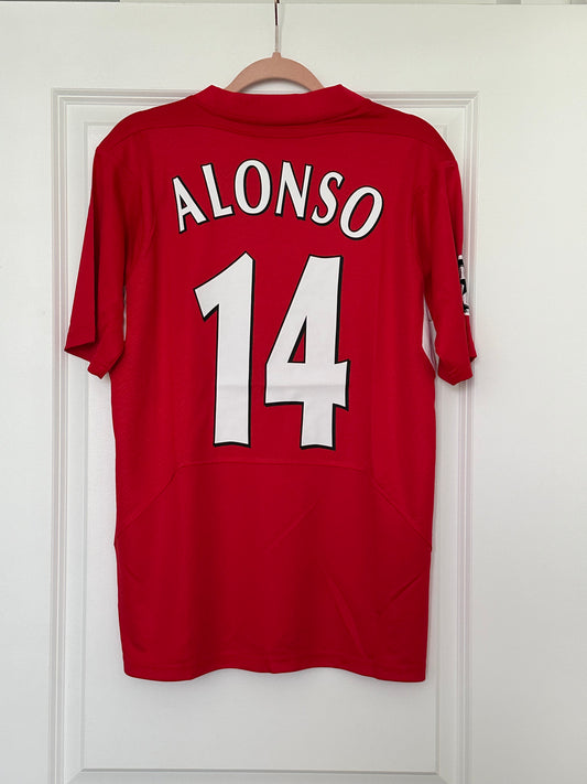 Liverpool Xabi Alonso Final 2005 Red Home Jersey