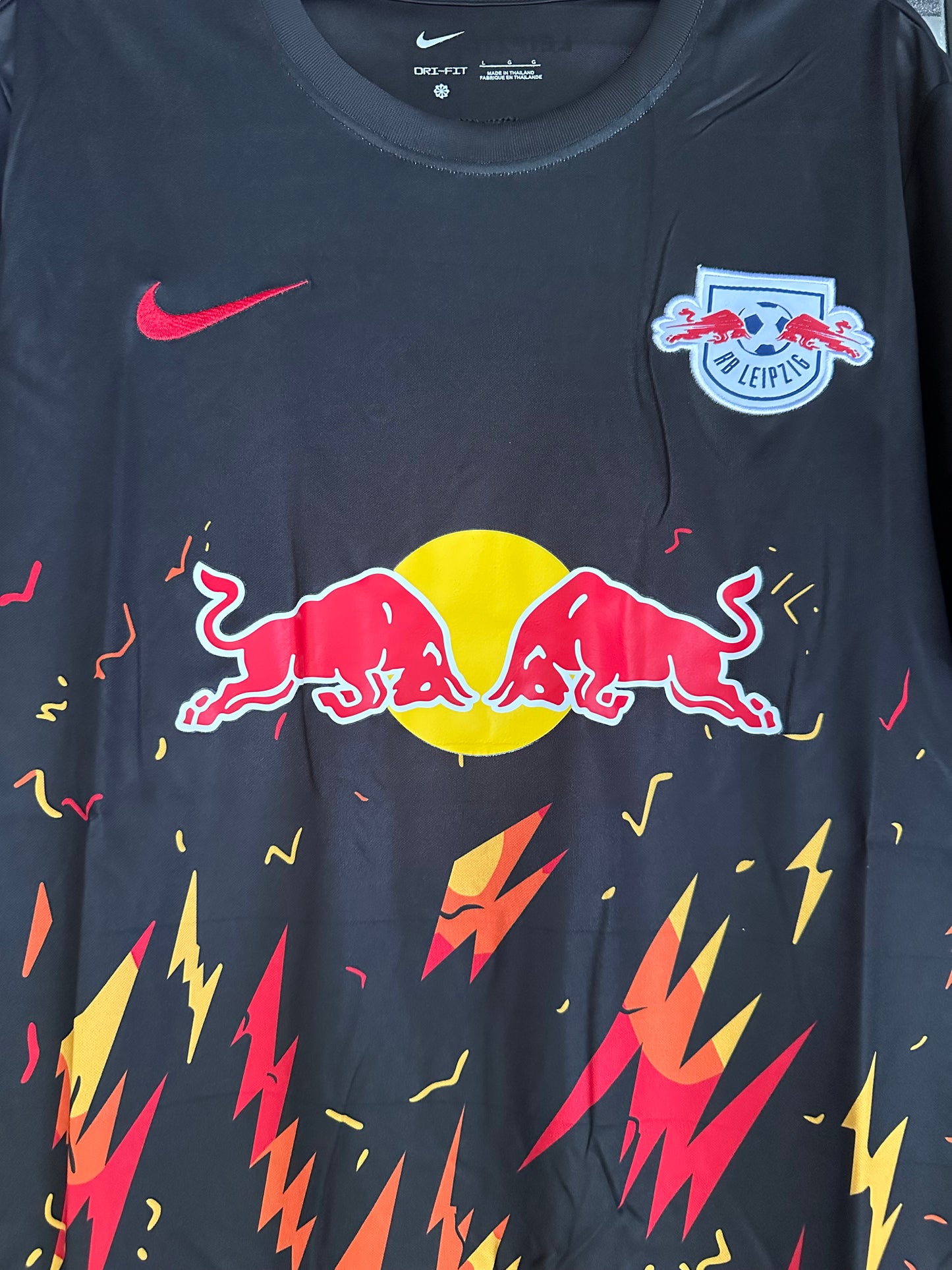 RB Leipzig No Name Special Black Soccer Jersey 24/25 Men Shirt Football Size