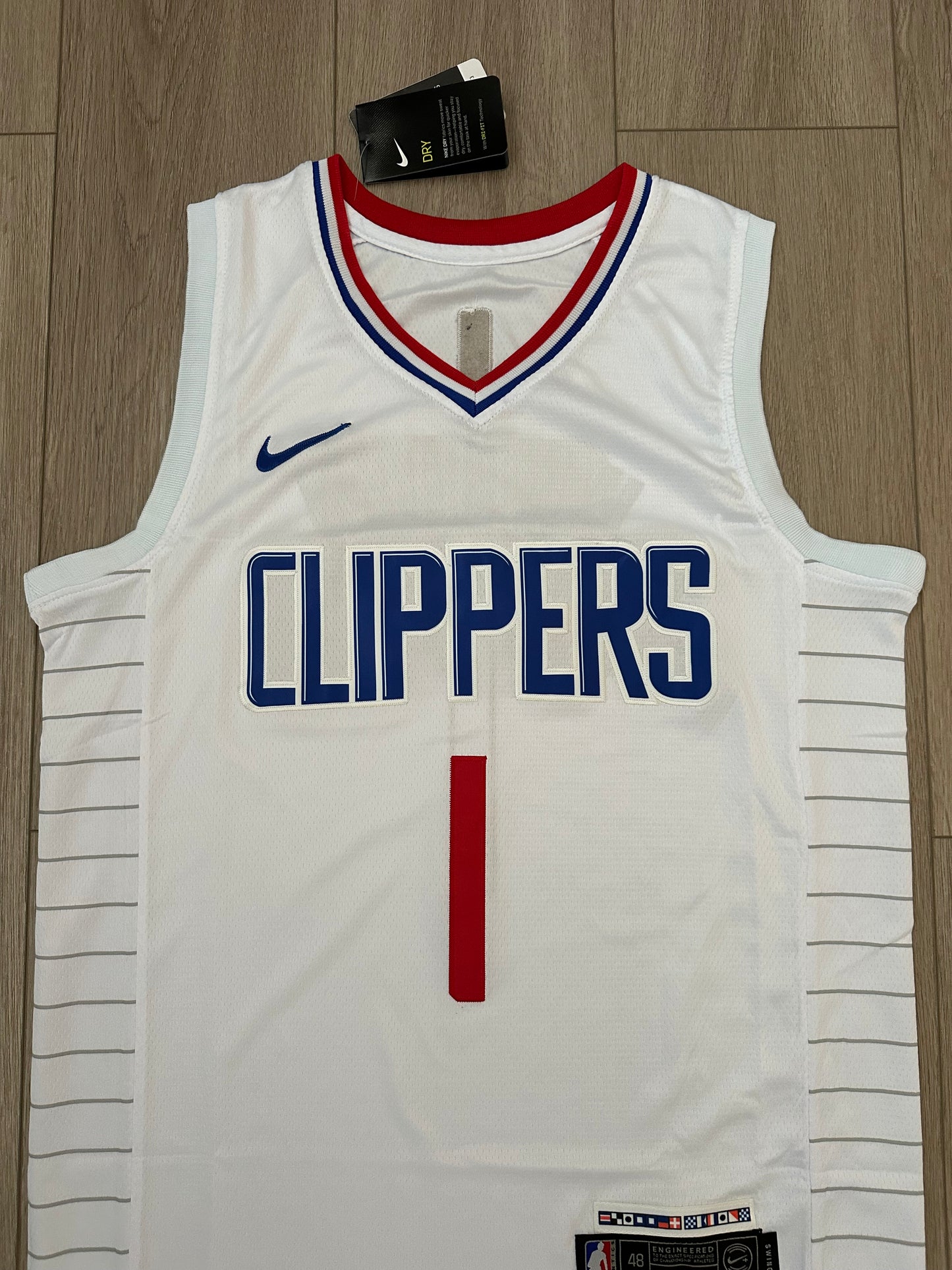 LA Clippers James Harden #1 White Classic Basketball Jersey Men’s Pluss size