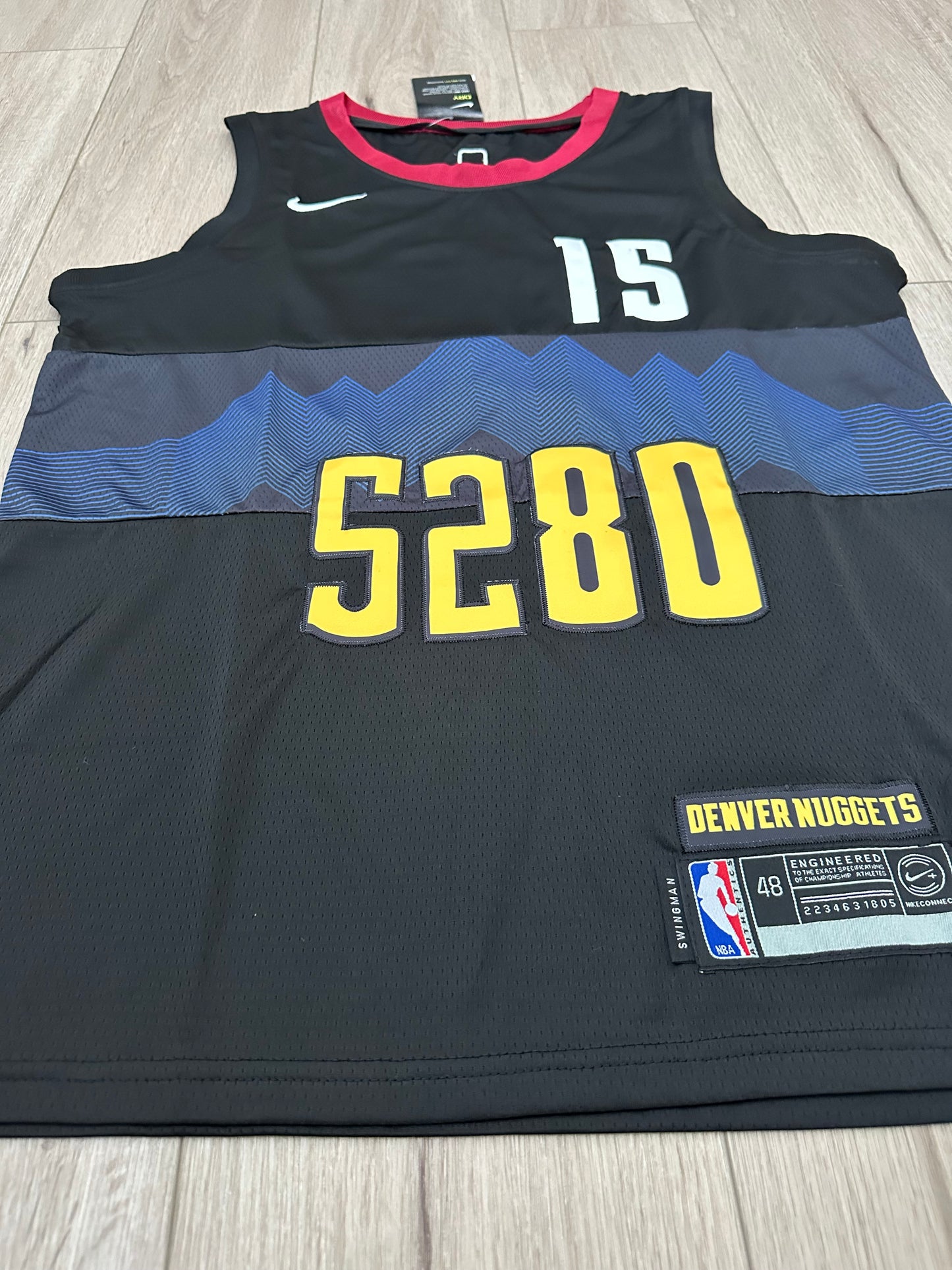 Basketball Jersey Nikola Jokic #15 City Edition Black 2024 Men Size Denver