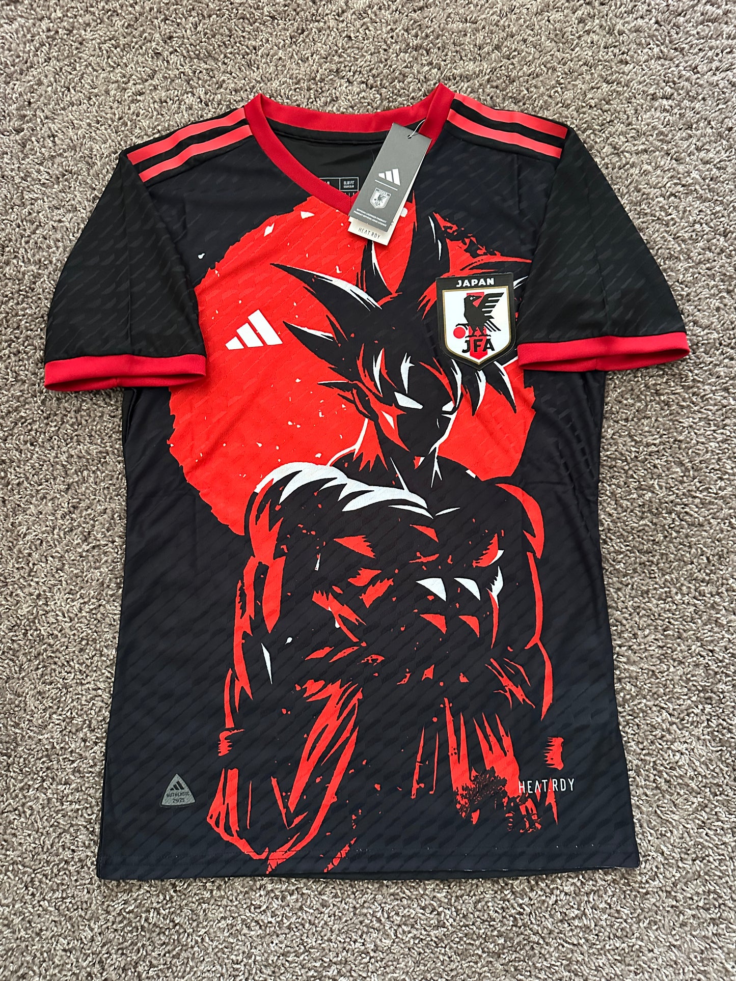 Japan Anime Soccer Jersey Special Edition Dragon Ball Z Goku Frieza Black