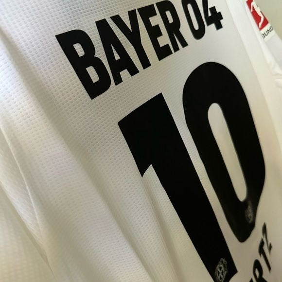 Bayern Leverkusen Florian Wirtz #10 Soccer Jersey 23/24 Away White Men Player