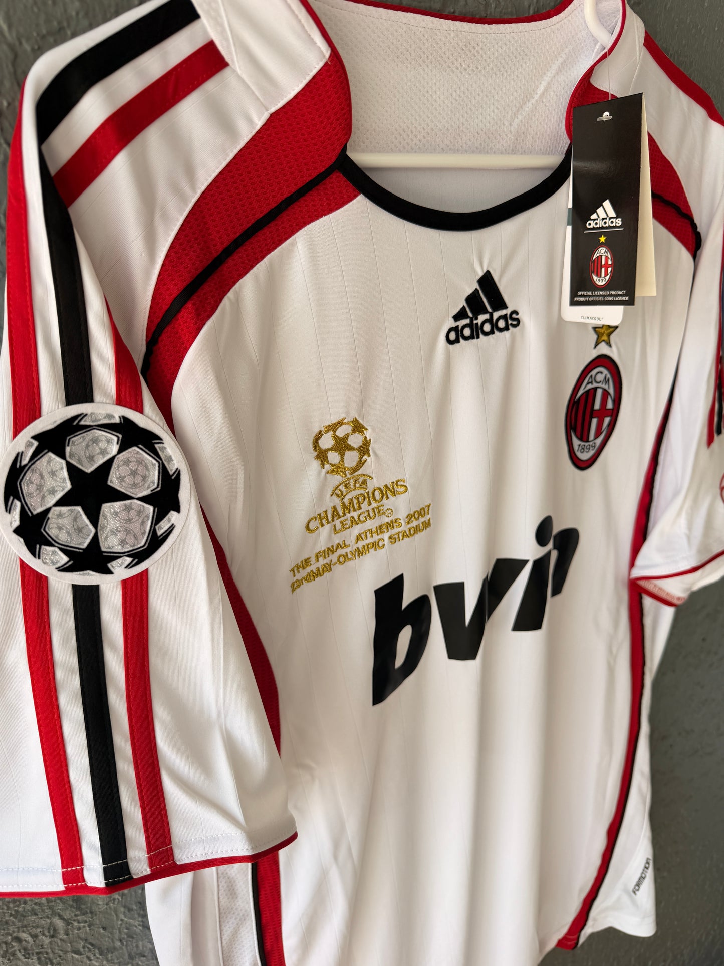 Milan Retro Jersey 2007 Champions League Final White – Kaka #22 – Men’s
