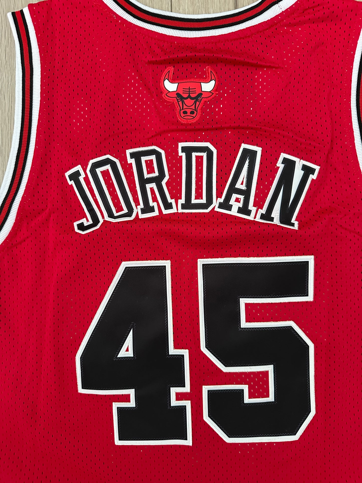 Chicago Bulls Michael Jordan #45 Basketball Jersey Red Men Size Sports