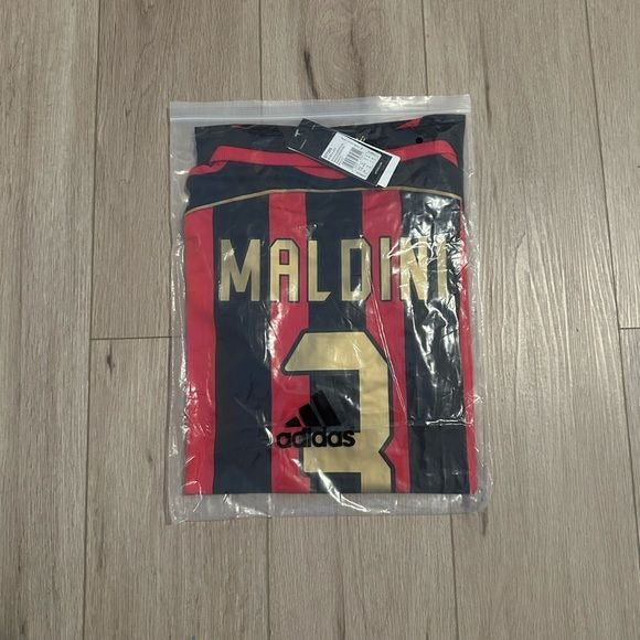 Milan 06/07 Paolo Maldini #3 Home Soccer Jersey Retro Rossoneri Men Size shirt