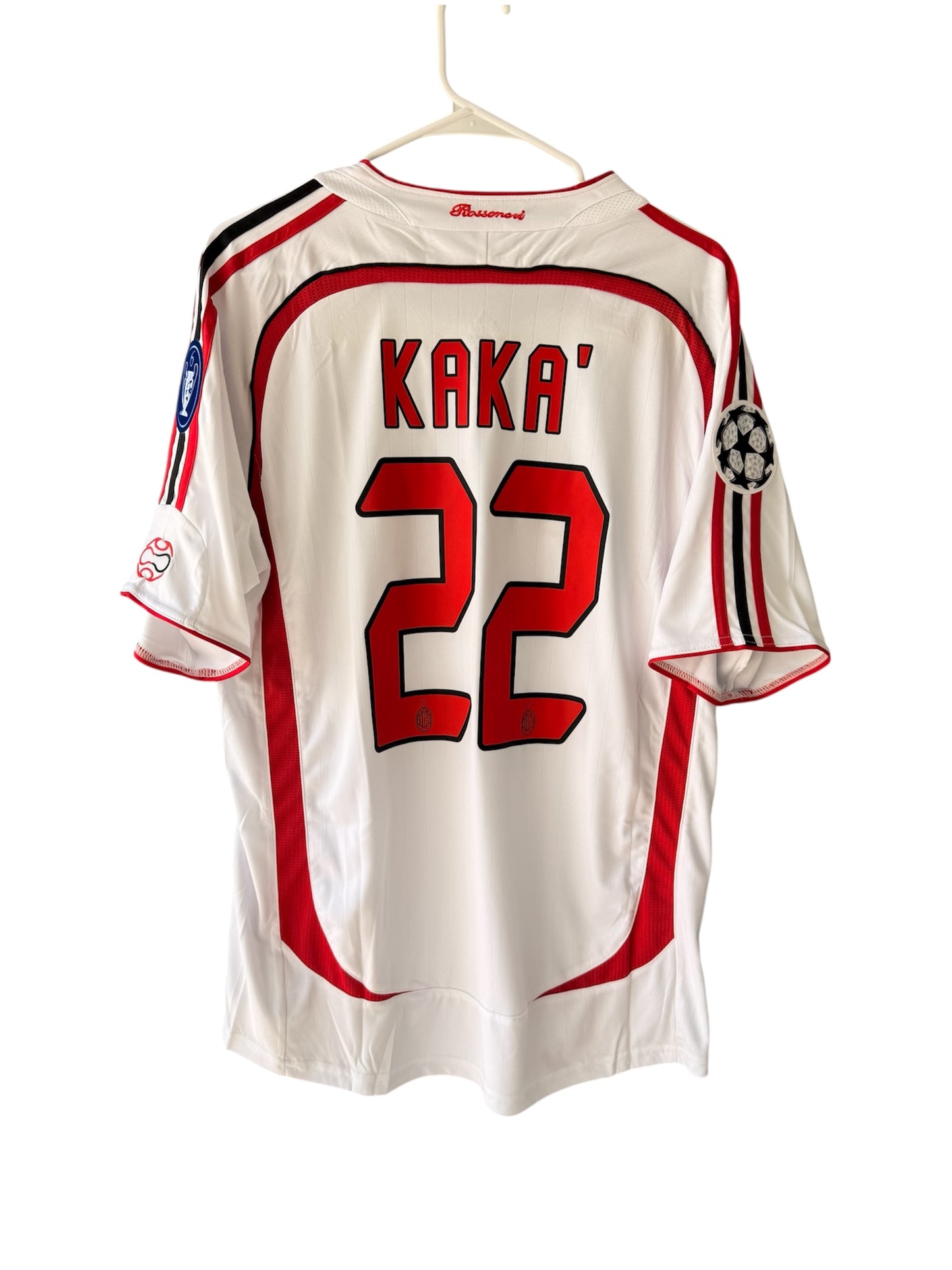 Milan Retro Jersey 2007 Champions League Final White – Kaka #22 – Men’s