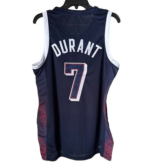 Basketball Jersey USA Team 2024 Kevin Durant Olympic Paris Blue Home Men Size