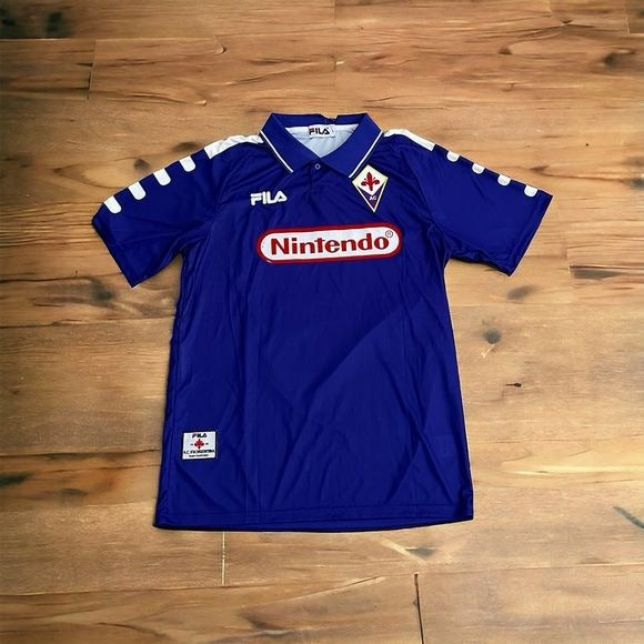 Soccer Jersey Gabriel Batistuta 9 Retro Fiorentina Home Purple Shirt 98/99 Men