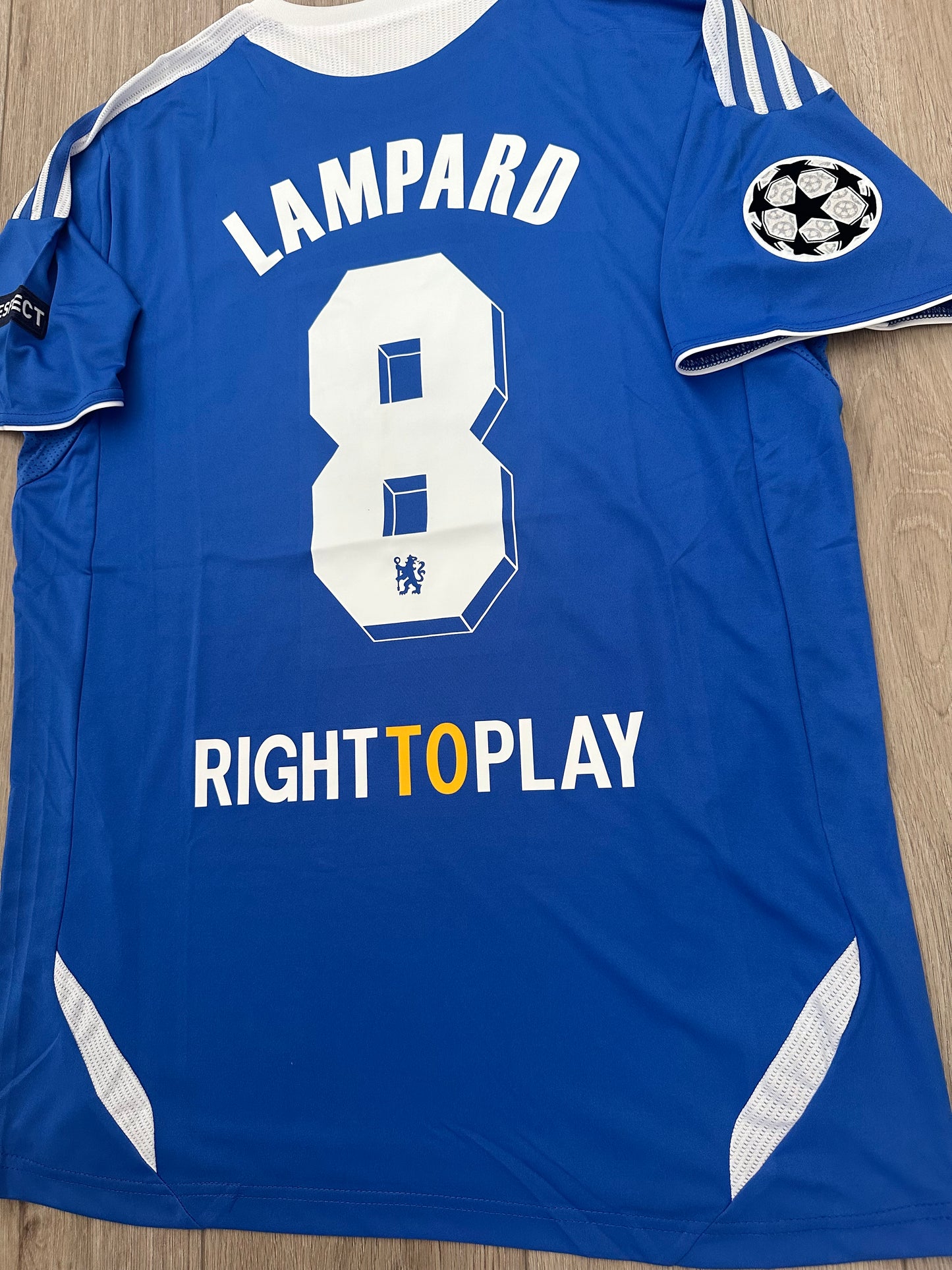 Chelsea Lampard 2012 Final’s UCL Soccer Jersey Home Blue #8 size Men Football