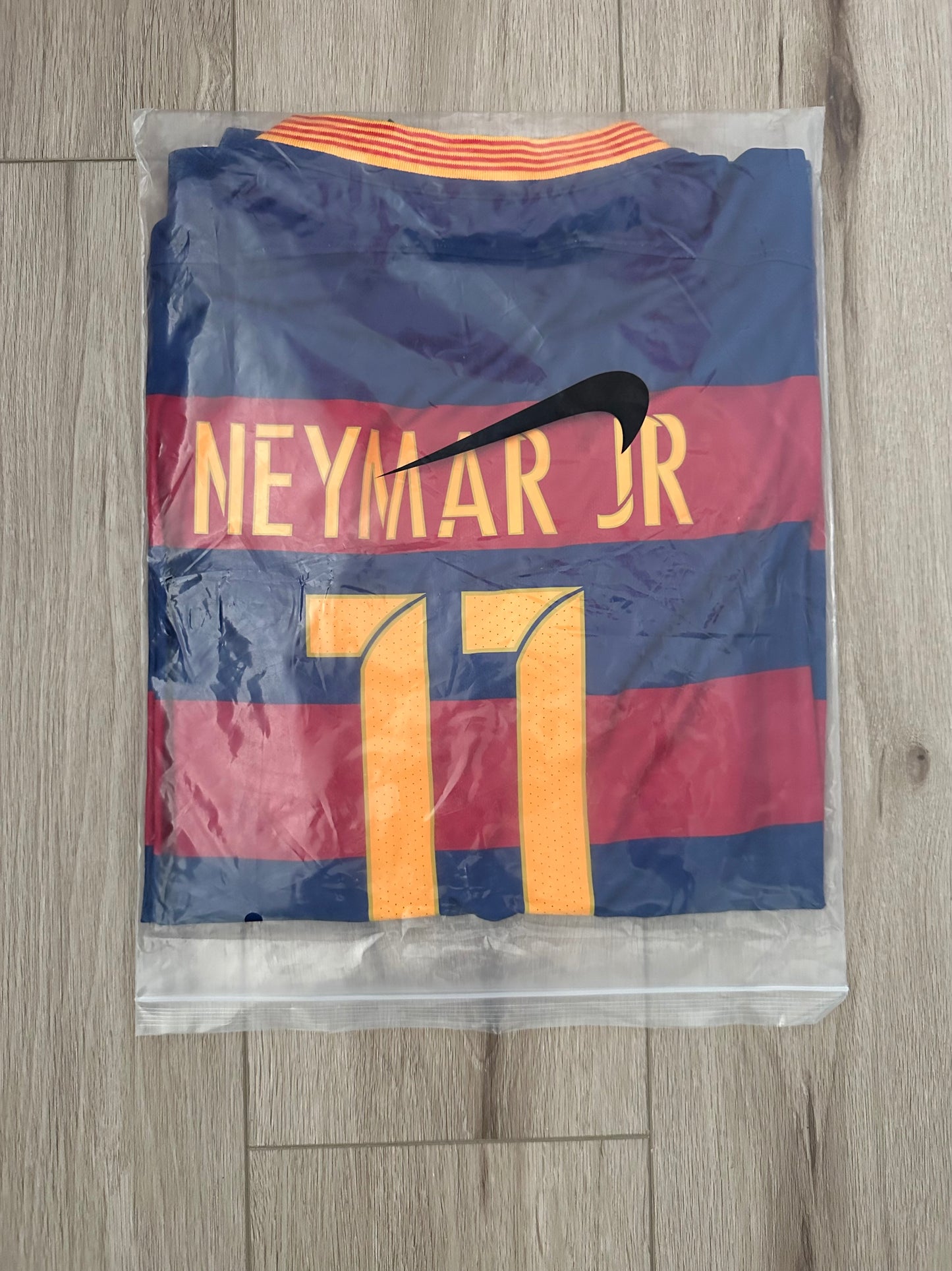 Neymar Jr Barcelona Soccer Jersey 2016 Home Champions Regular Men’s size Shirt