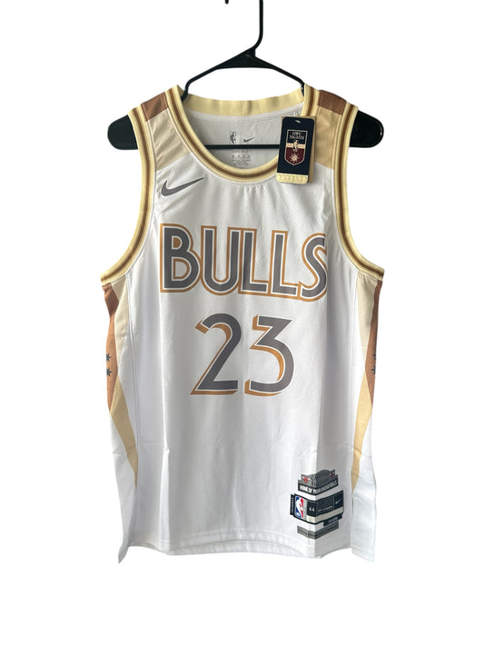 Chicago Bulls Michael Jordan #23 Basketball Jersey White Men