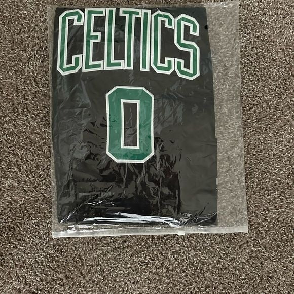 Jayson Tatum Basketball Jersey White Green Boston Celtics Men Size Pluss