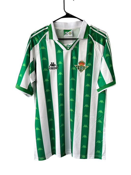 Real Betis Joaquin #27 Retro Soccer Jersey Home Green 95/97 Men size Shirt