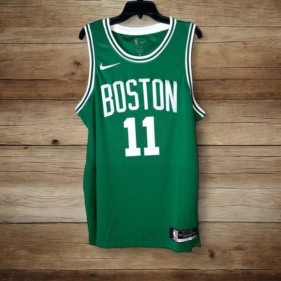 Kyrie Irving Celtics Basketball Jersey #11 Boston Black Green Men Size