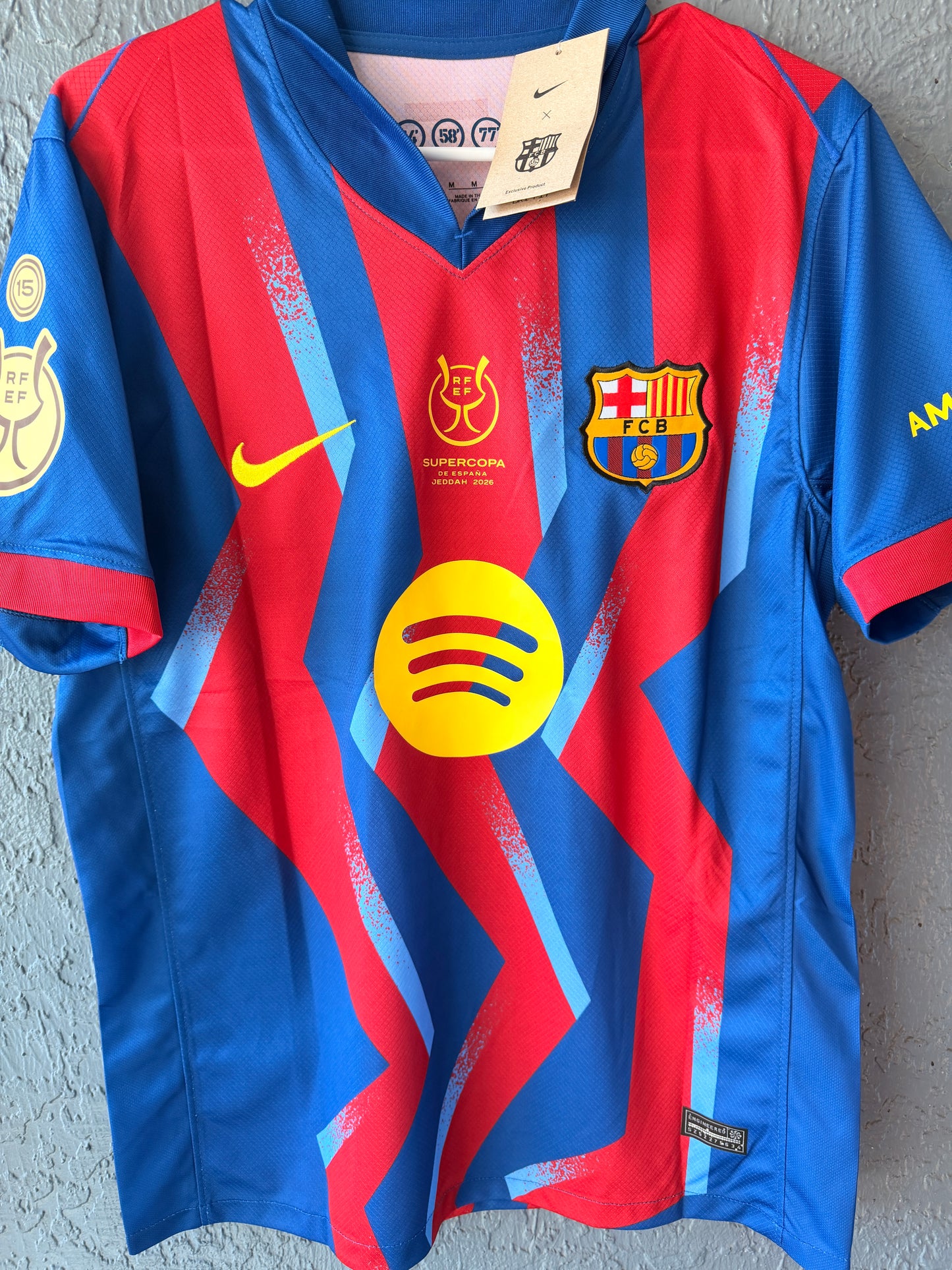 Barcelona 2026 Super Cup Final Soccer Jersey – Raphinha #11 – Men’s