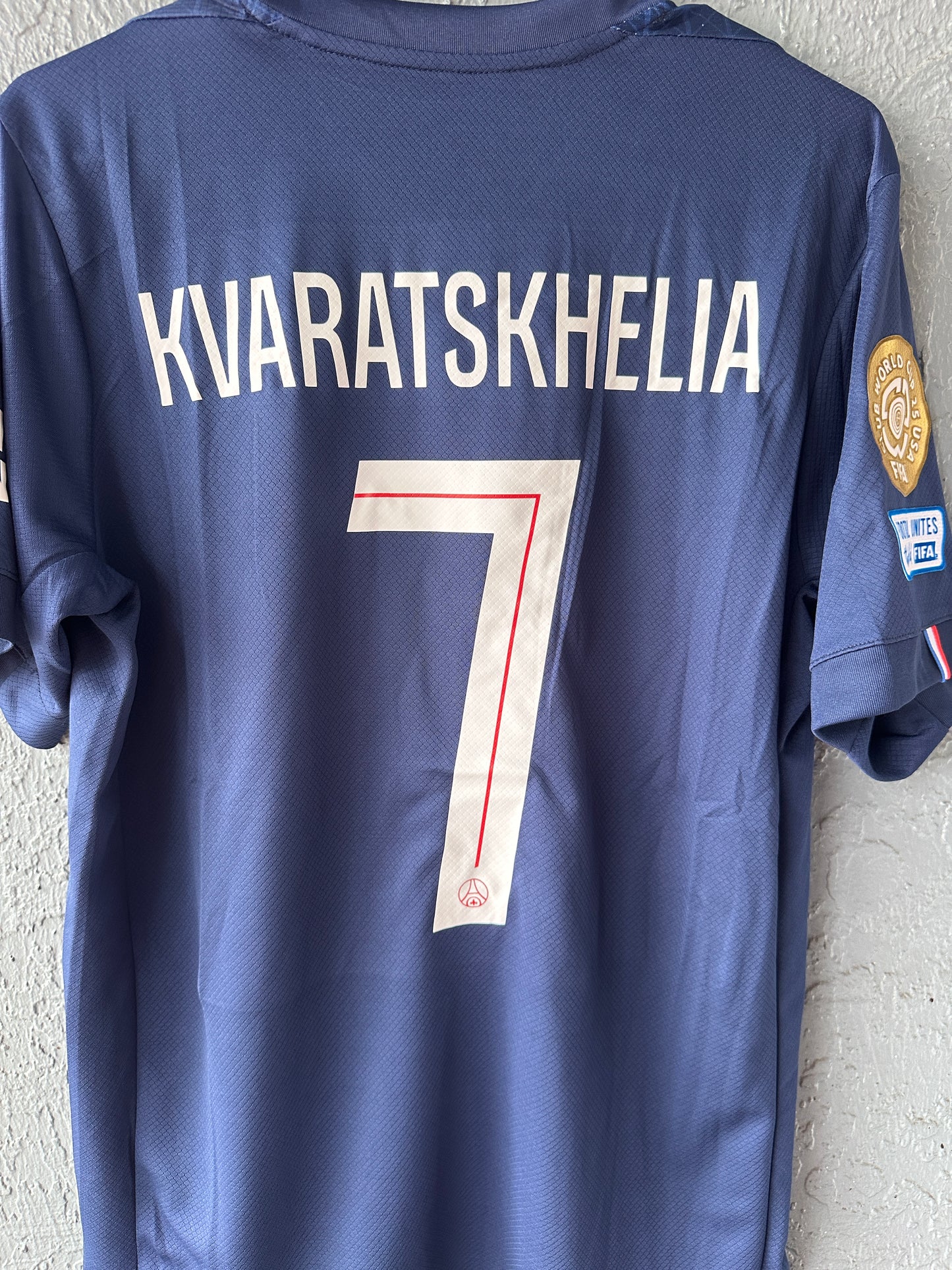 PSG KVARATSKHELIA #7 Home Blue 2024/25 Fifa Club World Cup 2025 Soccer Jersey Men