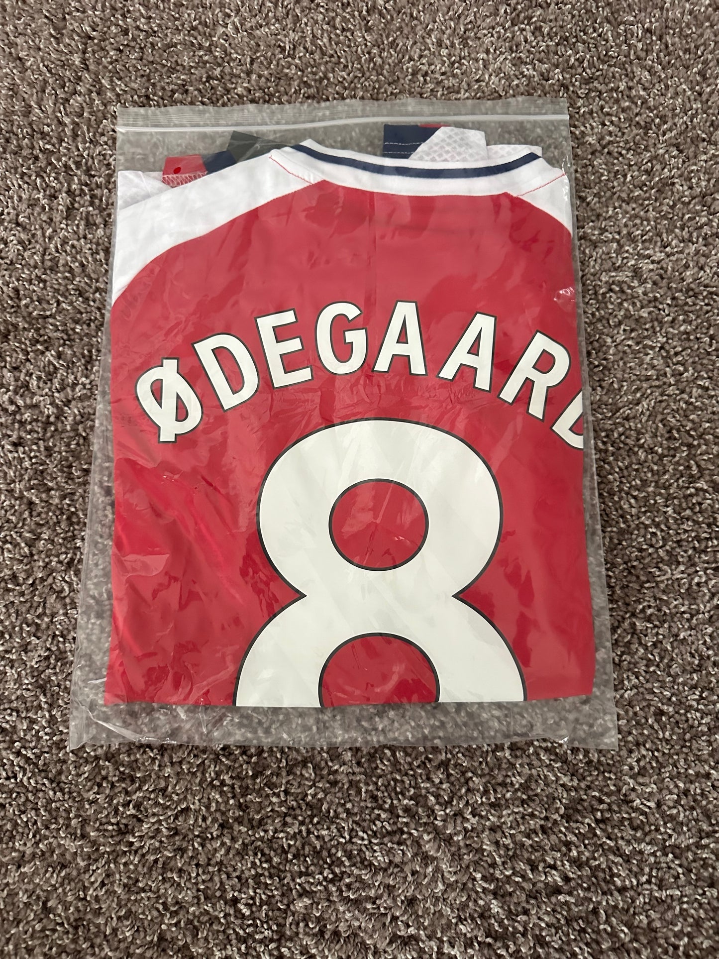 Arsenal Martin Odegaard #8 Home Red 2024/25 Soccer Jersey Premier Men Size Shirt