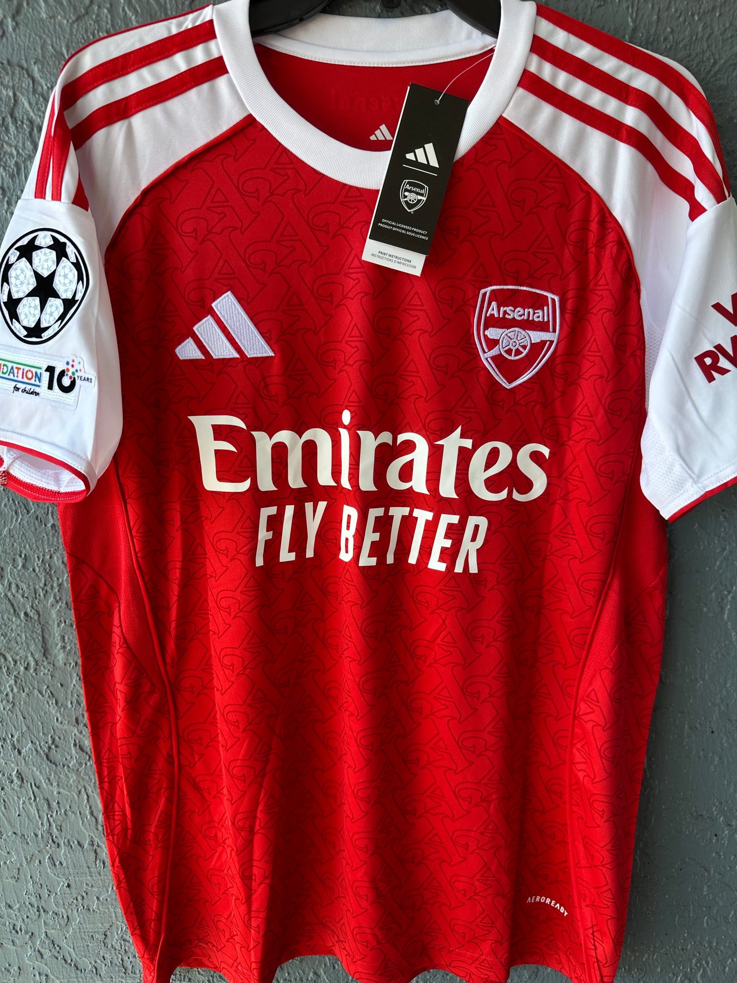 Arsenal Declan Rice Jersey 2025/2026 Home