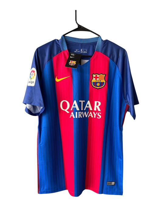 Barcelona 2016/17 Messi Home Soccer Jersey Men