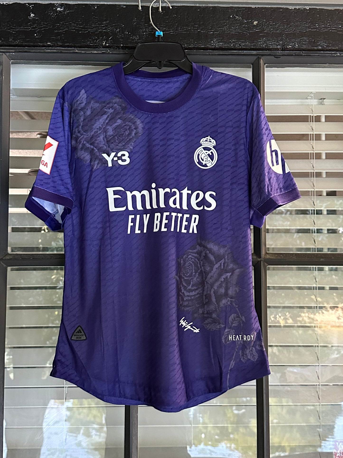 Real Madrid Vini Jr #7 Soccer Jersey 23/24 Purple Men Shirt Size Football Player