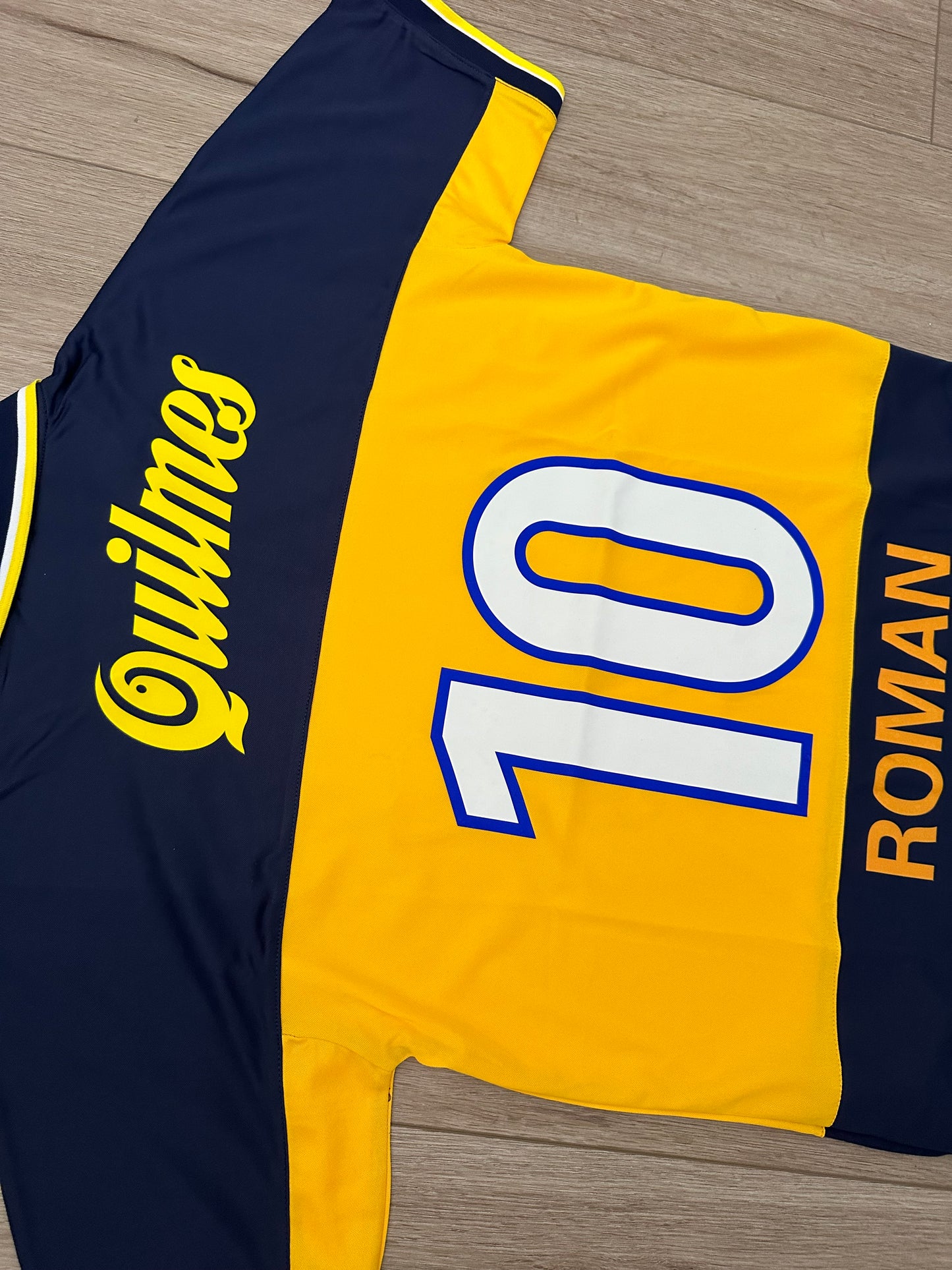 Juan Roman Riquelme #10 Retro 1999/00 Boca Soccer Jersey Home Blue Men Size Football