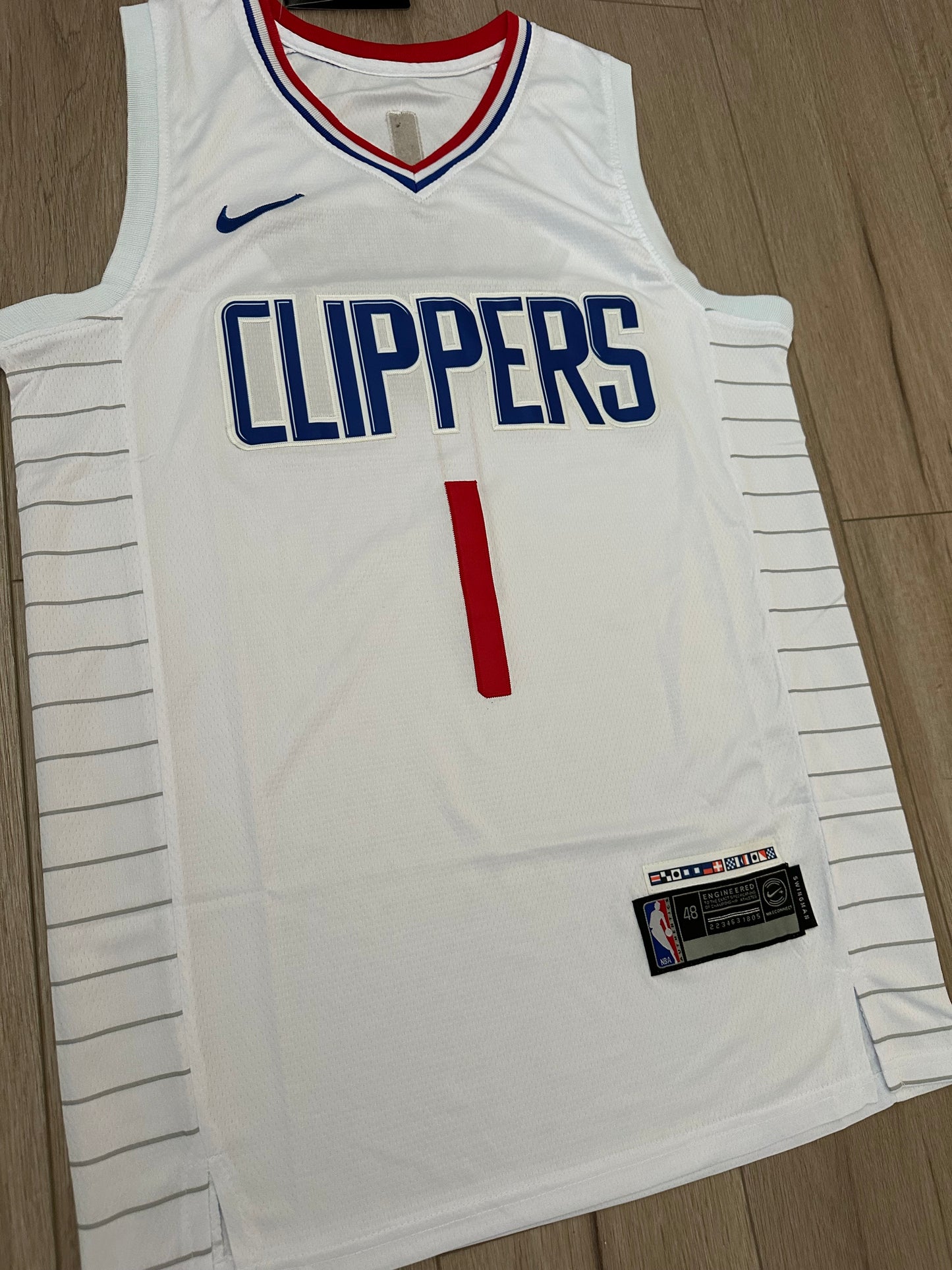 LA Clippers James Harden #1 White Classic Basketball Jersey Men’s Pluss size