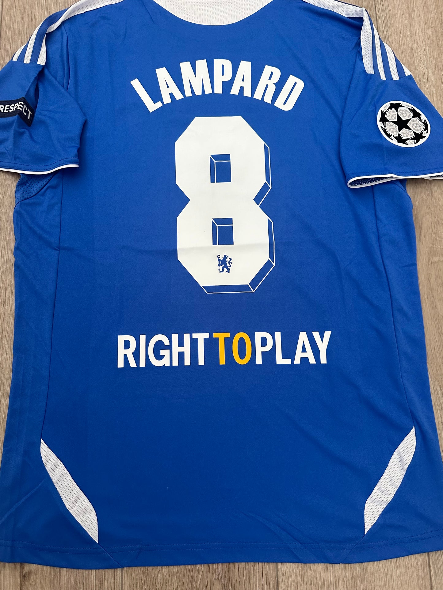 Chelsea Lampard 2012 Final’s UCL Soccer Jersey Home Blue #8 size Men Football