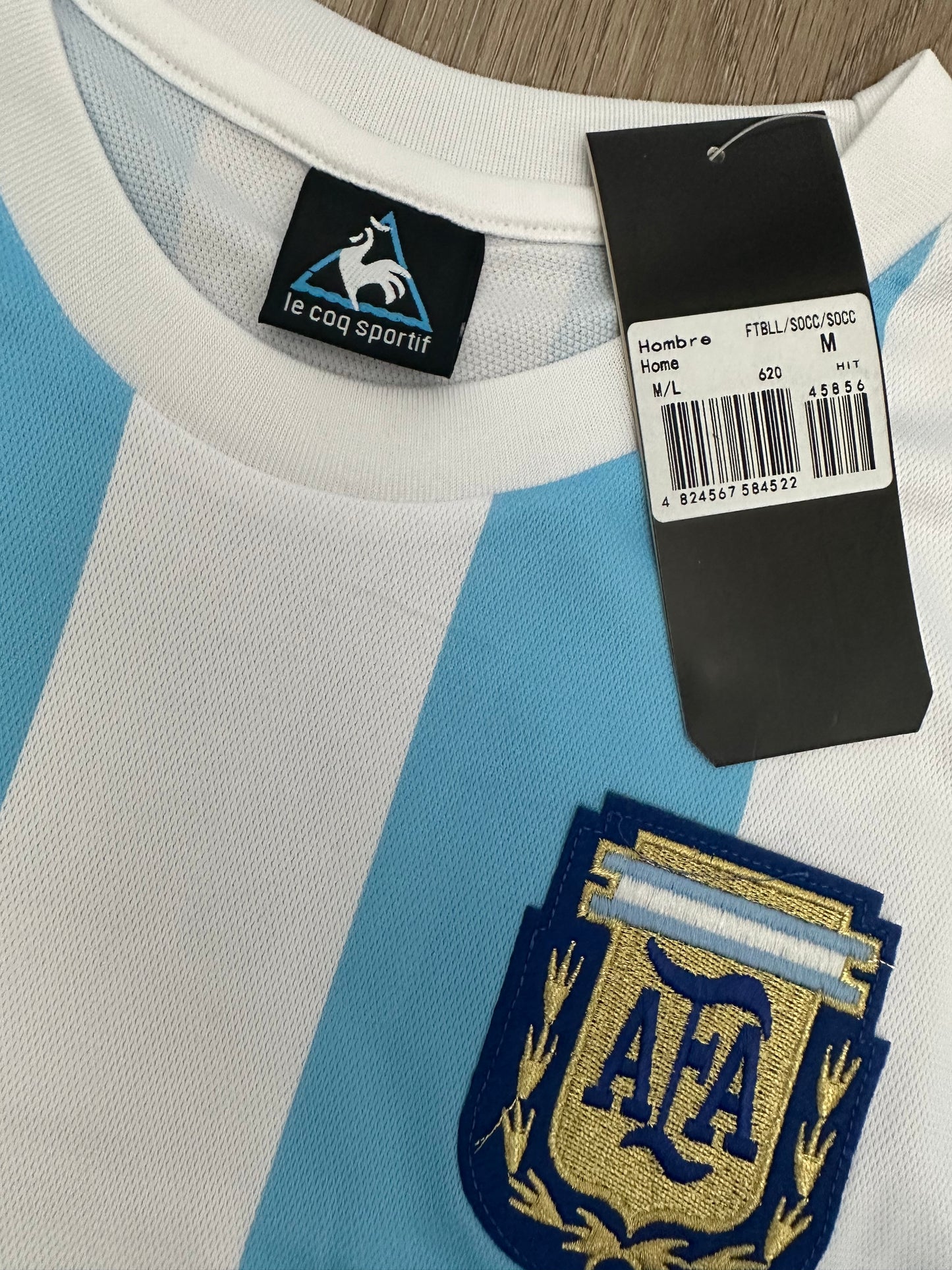 Diego Maradona Soccer Jersey Retro 1986 Home Blue size Men Shirt