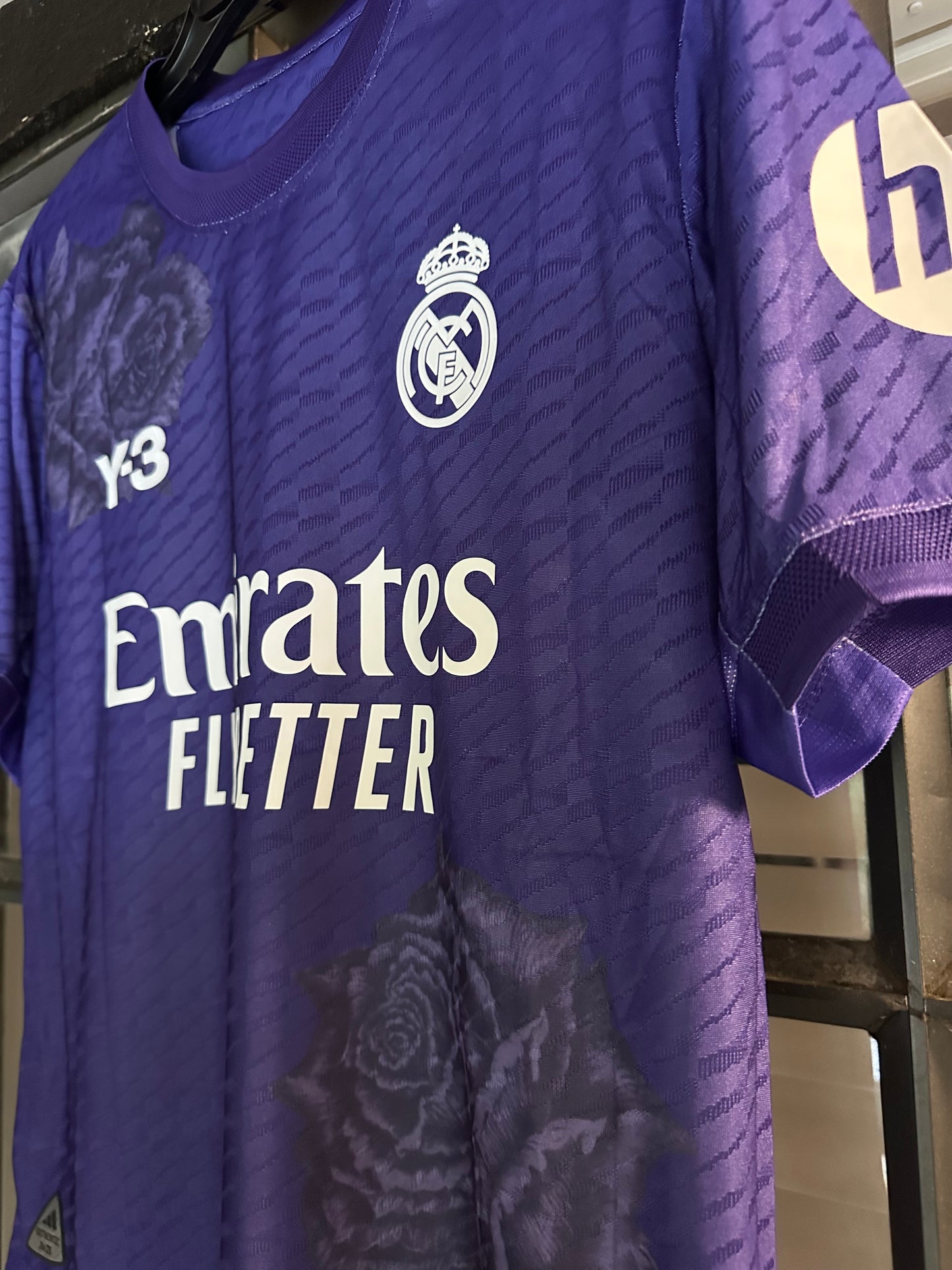 Real Madrid Vini Jr #7 Soccer Jersey 23/24 Purple Men Shirt Size Football Player