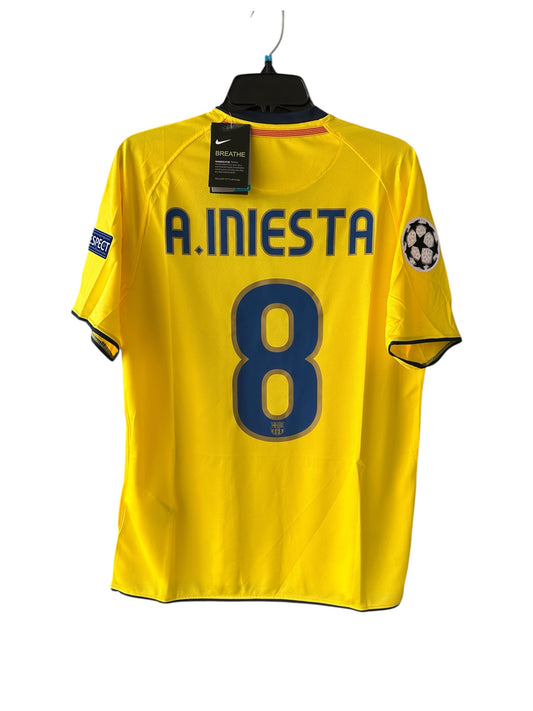 Barcelona 2009 Away Andres Iniesta #8 Soccer Jersey Men Size