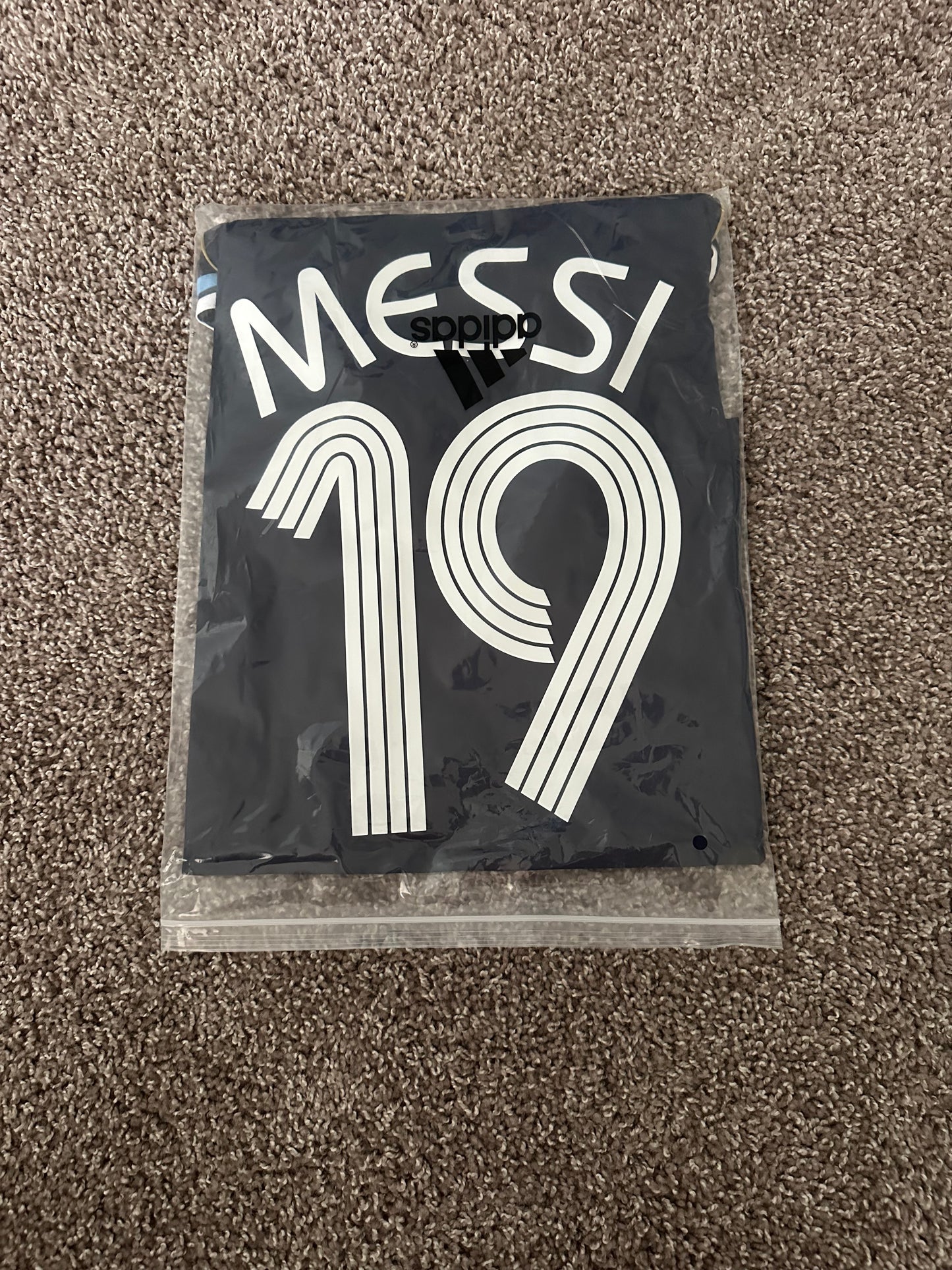 Argentina Messi #19 Retro Soccer Jersey Away Blue 2006 FWC Men Size Shirt