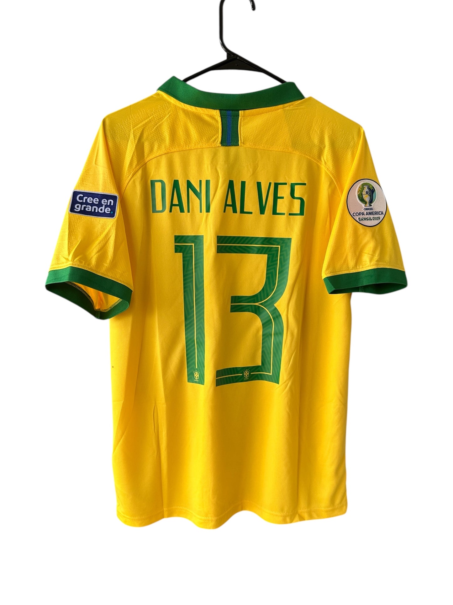 Brazil Dani Alves Jersey 2019 Final Amrican Cup