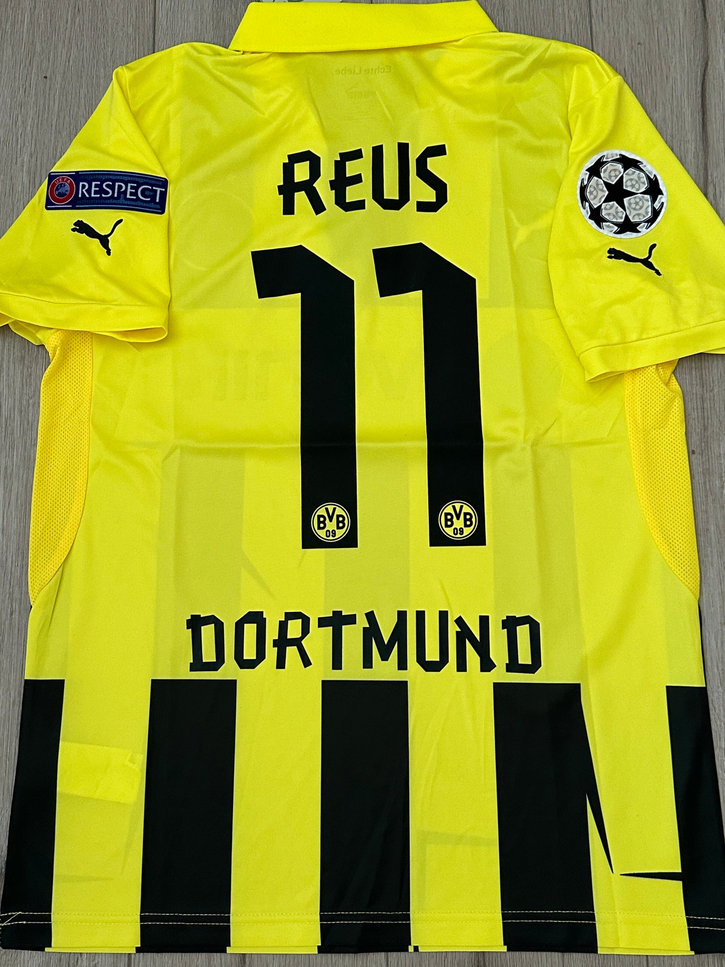 Borussia Dortmund 11/12 Final’s UCL Marco Reus #11 Yellow Soccer Jersey Men Size