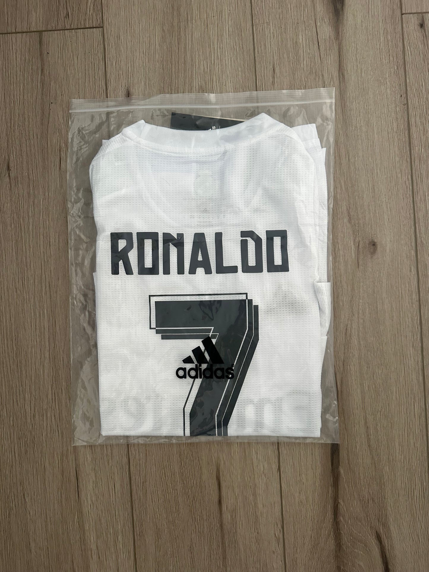 Real Madrid Ronaldo 2016 Final UCL Soccer Jersey white Long Sleeves Men’ Size