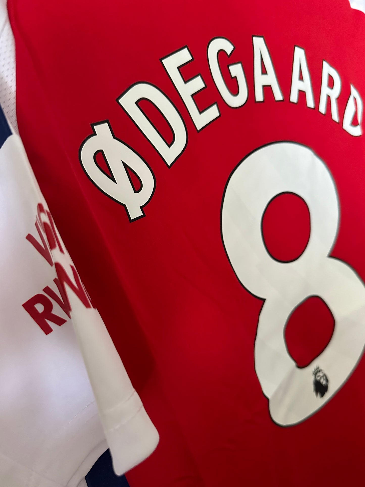 Arsenal Martin Odegaard #8 Home Red 2024/25 Soccer Jersey Premier Men Size Shirt