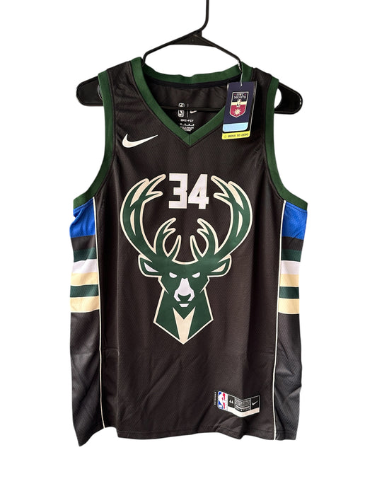 Milwaukee Bucks Antetokounmpo #34 Black Statement Edition