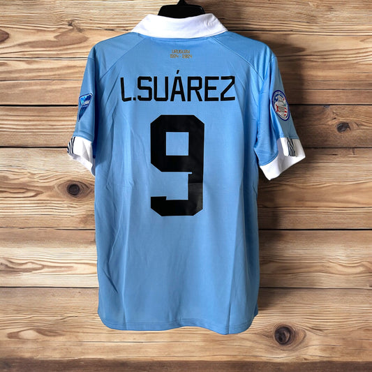 Uruguay Luis Suarez #9 1024-2024 Centenario Home Blue Soccer Jersey Men Size