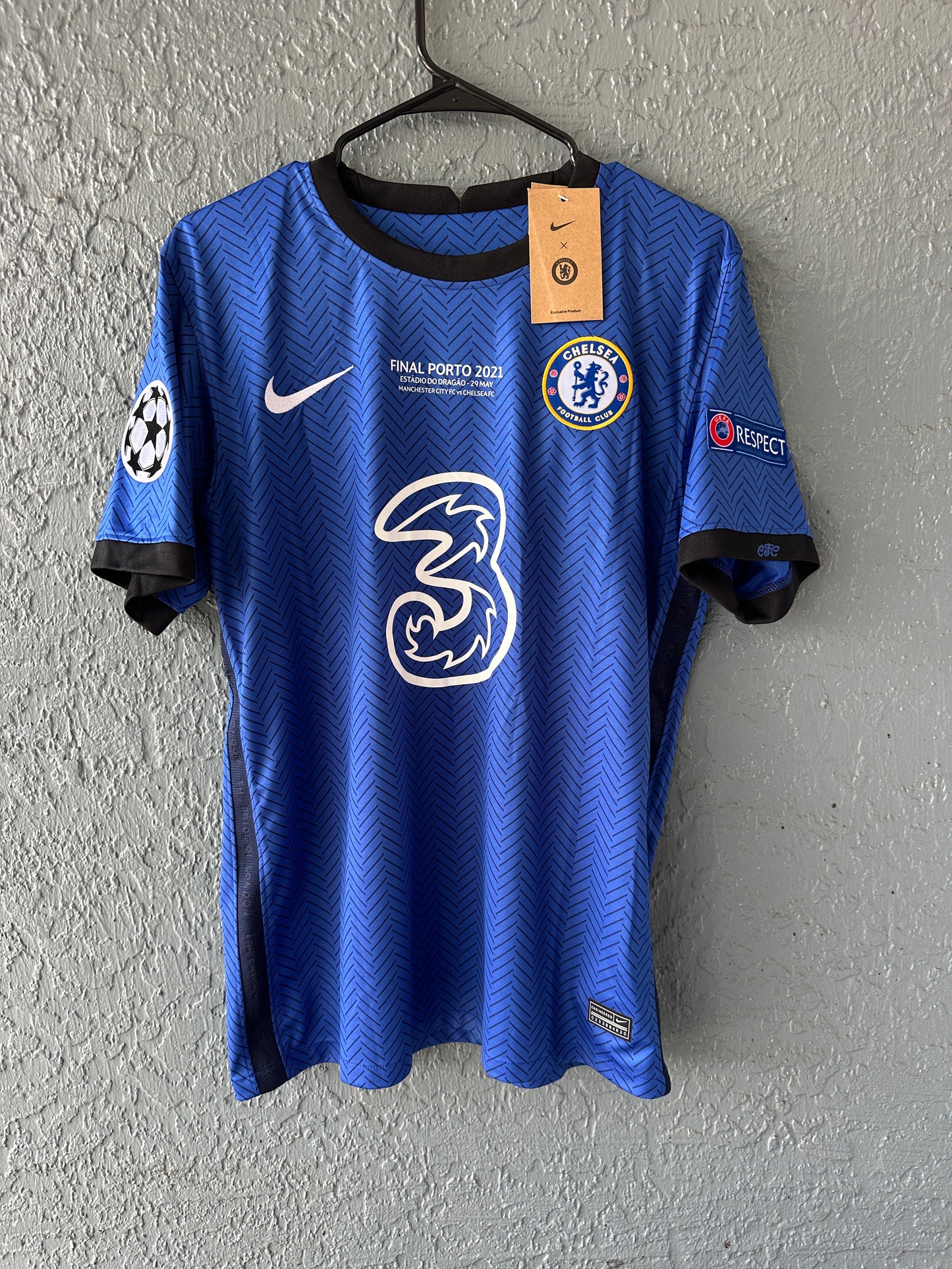 Chelsea Pulisic Soccer Jersey Final Champions 2021 Home Blue