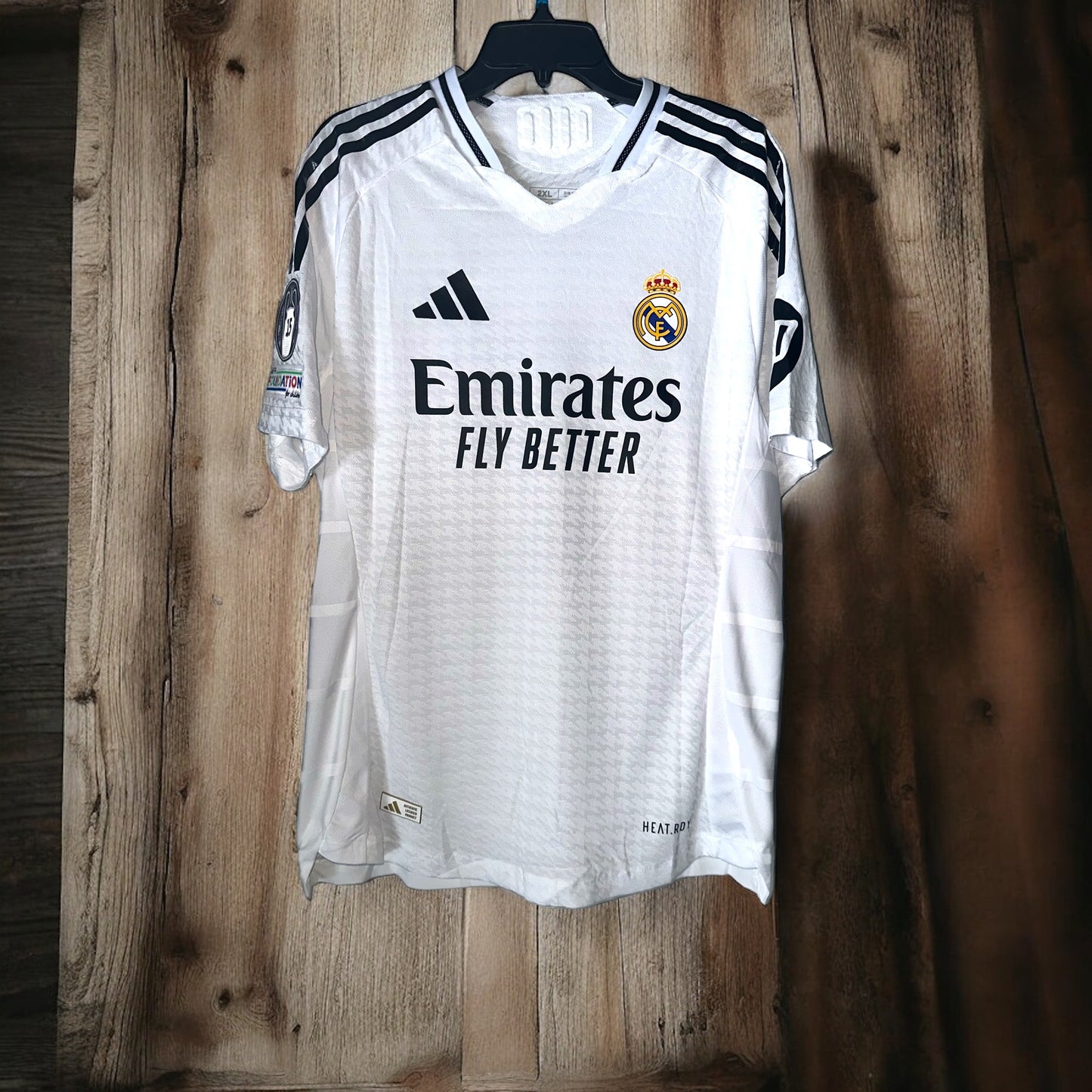 Real Madrid Jude Bellingham #5 2024/25 UCL Home White Soccer Jersey Men Size