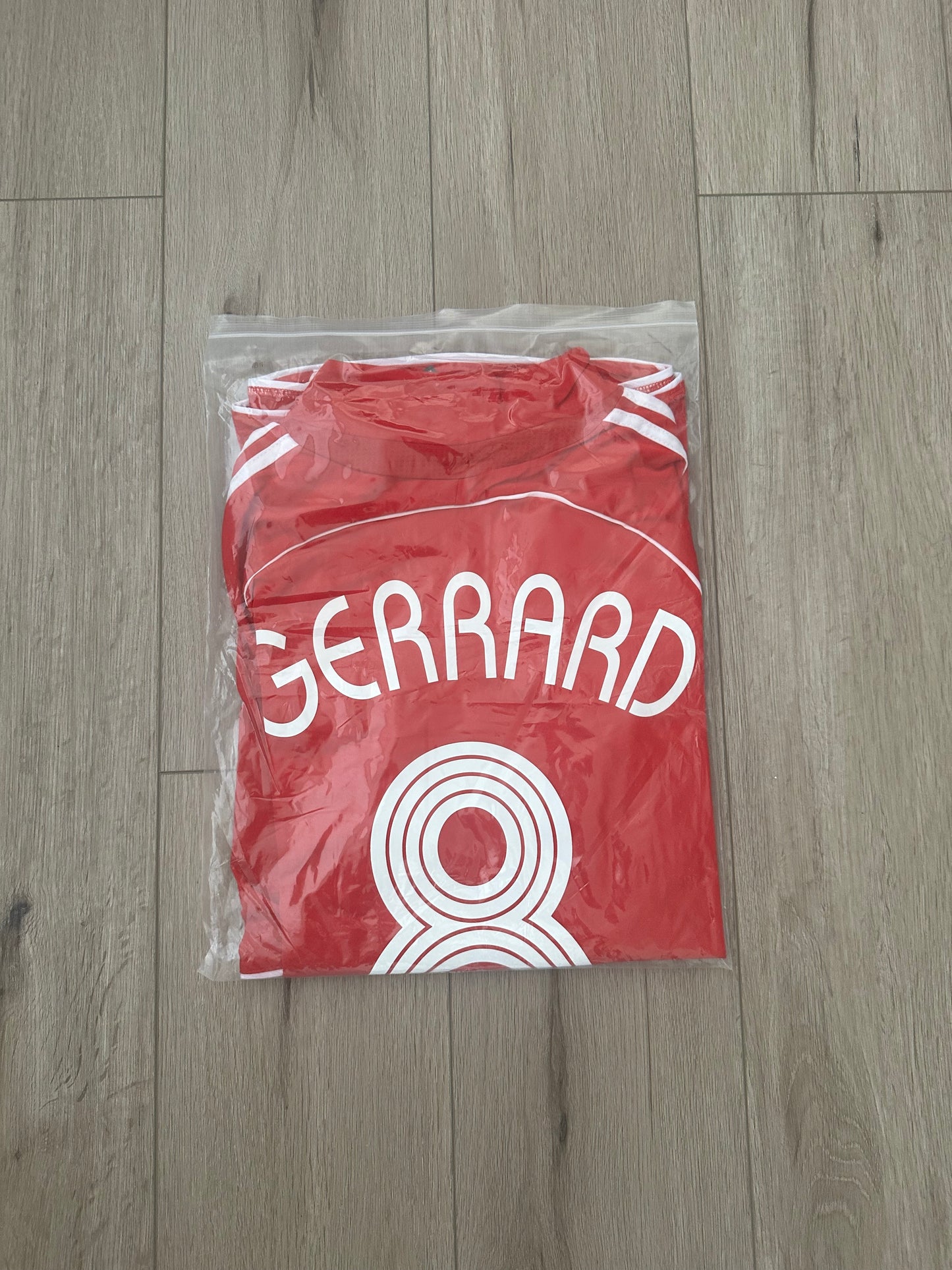 Liverpool Steven Gerrard #8 Retro Soccer Jersey UCL Final’s 2007 Red Men Size